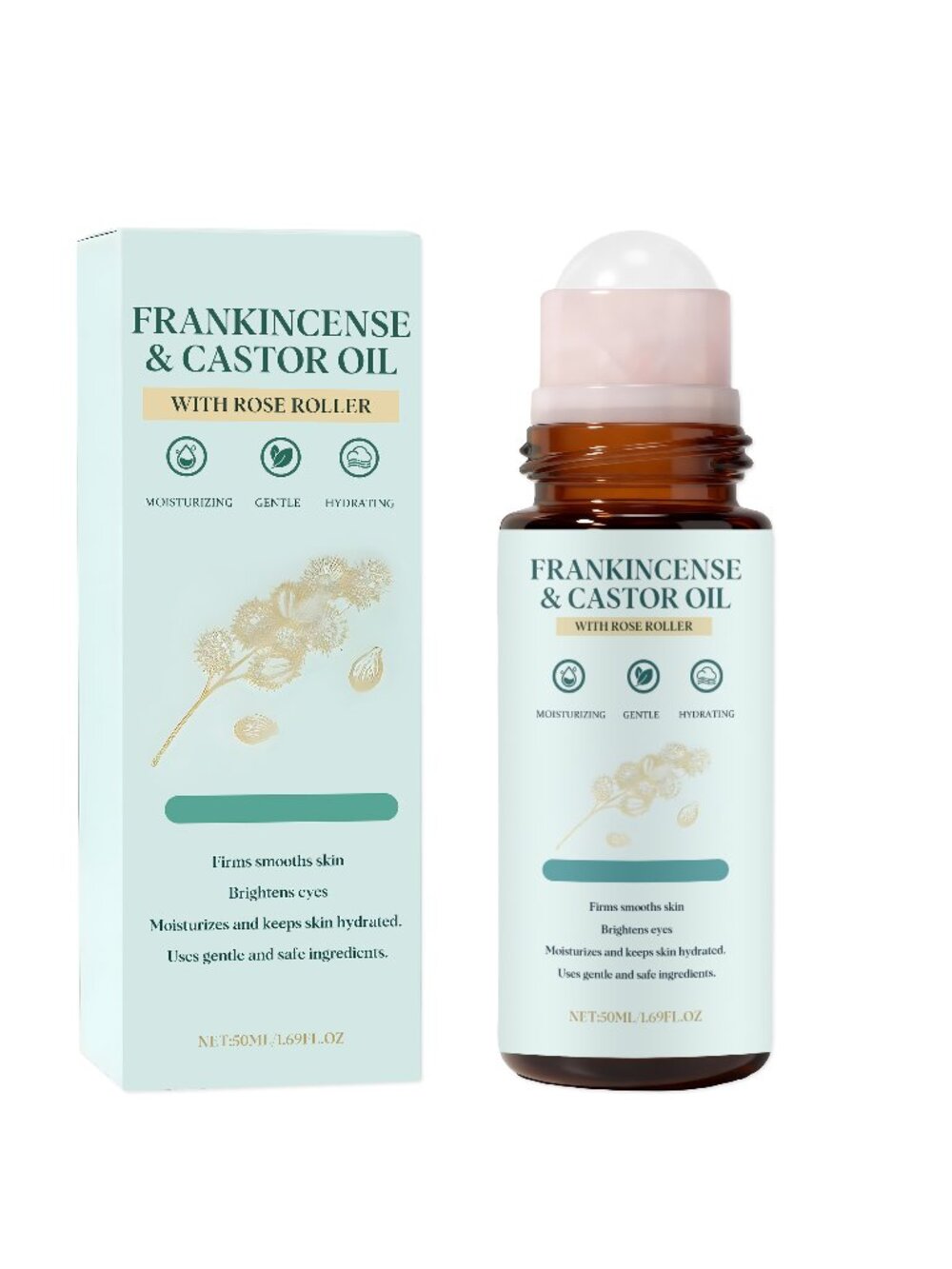 Castor Oil & Frankincense Roll-On Skin Oil 50ml